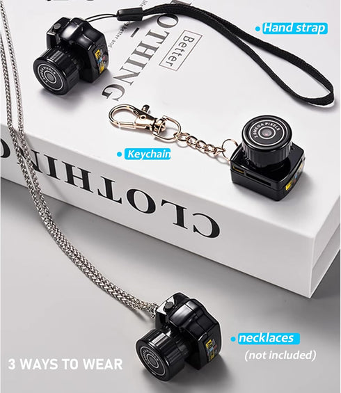 Gugxiom 0.98 inch 75mAh Mini Keychain Camera, Mini Thumb Camera, Micro Mini DV DVR Camera Camcorder Keychain, Battery