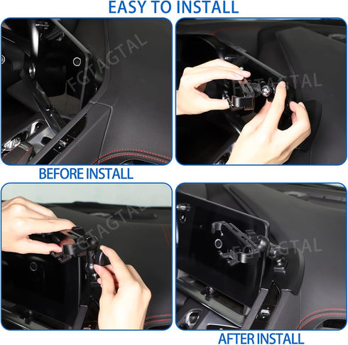 Car Phone Mount Fit for Chevrolet Corvette C8 2020-2024, Handsfree Air Vent Phone Stand, Style D