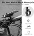 ROCKBROS Bike Phone Mount Holder, 360° Rotatable Aluminum Clip for iPhone 11 12 13 Pro Max Mini