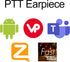 PTT Earpiece USB C, Earbuds with PTT Button and Mic for Teams, Zello, Walkie Talkie Apps on Android Smartphones