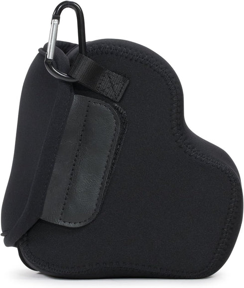 MegaGear ''Ultra Light'' Neoprene Camera Case Bag with Carabiner for Panasonic Lumix DMC-FZ300 Digital Camera (Black)