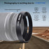 39mm Camera Lens Hood Compatiable All Brands Lenses with 39mm Filter Thread,Made of CNC.Aluminium Hollow Lens Hood
