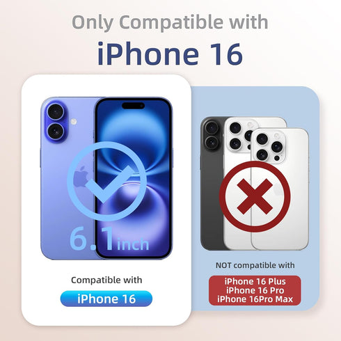 OAOA 16 Magnetic Engraved Case Compatible with iPhone Case, Compatible with Magsafe, Camera All-Round Protection, Slim