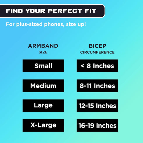 E Tronic Edge Phone Holder for Running - Cell Phone Arm Bands with Reflective Logo, Fits iPhone and Android