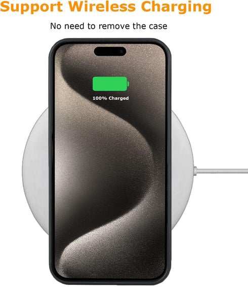 molzar Grip Series Case for iPhone 15 Pro Max with Real Forged Carbon Fiber, Glossy Black/Green