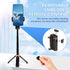 Luvandier JC-25 3-in-1 Mini Selfie Stick Tripod, Floor-Standing Quadripod for Taking Photos, with Detachable Embedded