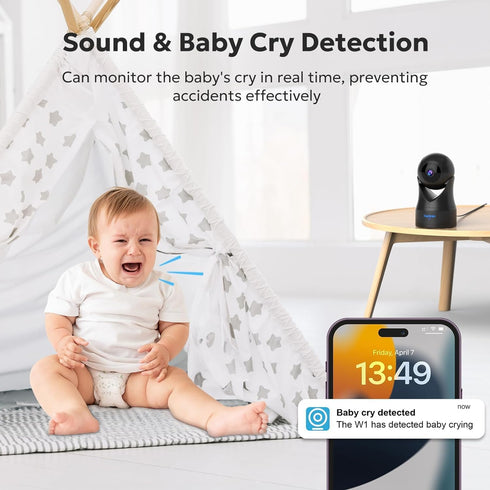 owltron Indoor Security Camera 5MP, 360 Camera for Home Security with Motion Detection, 2.4G/5GHz WiFi and 2-Way Audio