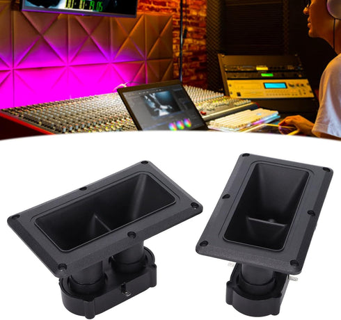 EBTOOLS Wide Dispersion Horn, 3 to 20KHz High Sensitivity Dual Drive Piezoelectric Horn Tweeters for Loudspeakers