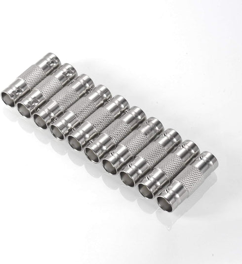 30 Pack BNC Female to BNC Female CCTV Security Camera Adapter Coupler Straight Connector for Extender