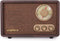 LoopTone FM AM Radio Retro Wood Radio with Bluetooth Play Mp3 and Antenna