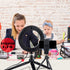 LED Ring Light 6" with Tripod Stand for YouTube Video and Makeup, Mini Camera Light with Cell Phone Holder