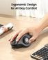 ProtoArc Wireless Trackball Mouse, EM01 NL Ergonomic Bluetooth Thumb Mouse, Rechargeable, Adjustable Angle for PC, Mac