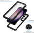 Lanhiem Galaxy S23+ Case, Rugged IP68 Waterproof & Dustproof Cover with Built-in Screen Protector, Black/Clear.