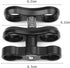 D&F 1'' Aluminum Standard Ball Mount Clamp for Underwater Light Arm System