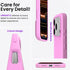 ORNARTO 17 6.3", 4 17 Compatible with iPhone Pro Case Slim Liquid Silicone Layers Full Covered Soft Gel Rubber