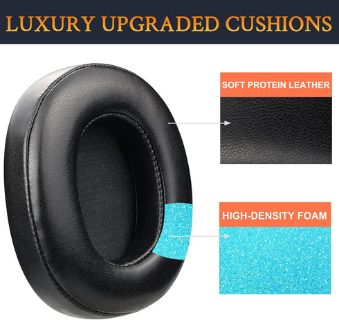 SOULWIT Professional Earpads Replacement for Turtle Beach Ear Force Elite 800/800X Wireless Gaming Headset, Noise