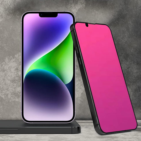 iPhone 13 Pro Max & 14 Plus Privacy Screen Protector - 6.7" Anti-Spy Tempered Glass, Gradient Colorful, Anti-Bluelight.