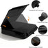 TpeeTeek 4-13" Tablet Pillow Stand with Storage, Foldable iPad Holder for Lep, Bed, Sofa, and Desk - Soft Pad Dock