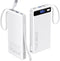 TEMINICE Power Bank with 2 Built-in Cables 10000mAh, 22.5W PD Slim Portable Charger