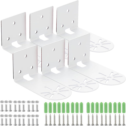 Sumnacon 6PCS Wall Mount Camera Shelf- Metal Small Wall Shelf with Adhesive,Universal Small
