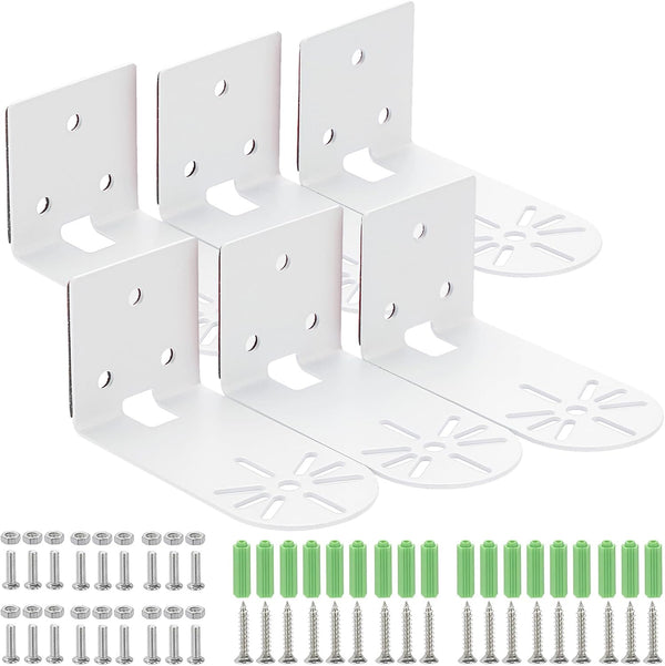 Sumnacon 6PCS Wall Mount Camera Shelf- Metal Small Wall Shelf with Adhesive,Universal Small