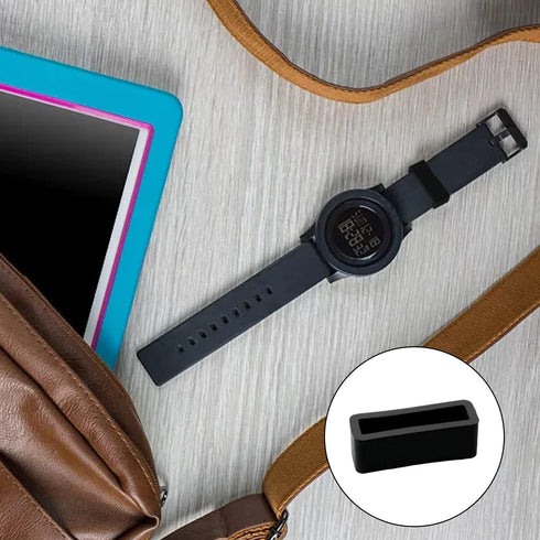 Honbay 4PCS 18mm Rubber Replacement Watch Band Loops - Silicone Watch Strap Keeper Retainer Holder Ring