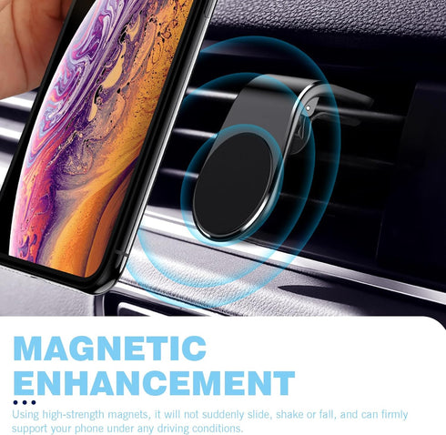 Shakas 2 360 PCS Mobile Phone Navigation Magnetic Bracket, Degrees Rotation Adsorption-type Vehicle Air Vent Navigation