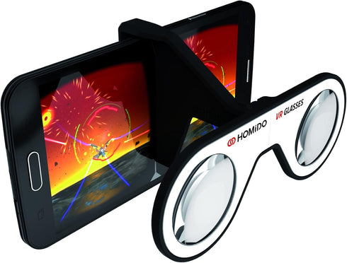 Mini Virtual Reality Glasses for Smartphone, Foldable VR Headset for iPhone & Android Cell Phone VR Games