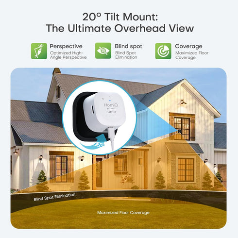 HomiQ Window Camera Mount for Glass, Suitable for Indoor and Outdoor Home Security