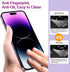 QHOHQ 3 Pack Screen Protector for iPhone 14 Pro Max 6.7 Inch, 9H Hardness, Ultra HD, Scratch Resistant