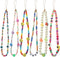 Taouzi 6PCS Beaded Phone Charms Strap Fruit Star Faux Pearl Rainbow Beads