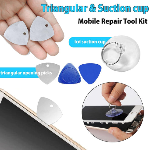 19 in 1 Electronics Repair Tool Kit, Spudger Pry Opening Tool Screwdriver Set for iPhone, Laptop, iPad, Cell Phone,