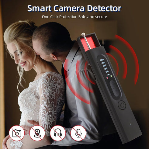 Hidden Camera Detector, Anti-Spy Camera Detector, RF Wireless Signal Scanner, Bug Detector for Hotels, Home, Office, 5