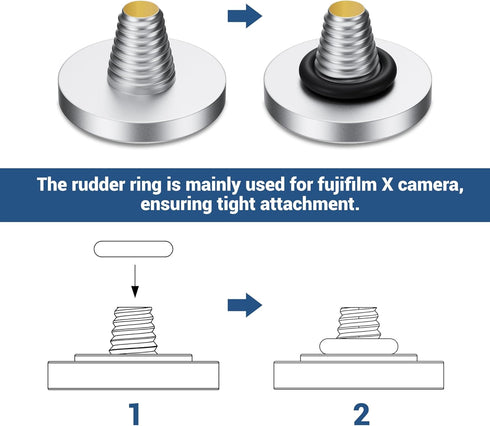 JJC Camera Soft Release Button for Fuji Fujifilm X-T5 X-T4 X-T30 II X-PRO3, Silver Aperture Pattern