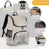 Backpack Western Desert Cowboy with Reflective Strip for Kids Boys Girls Elementary School Bag Removable Chest Strap