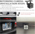 carleef 4.6'',12 Vision,150 12V Plug & Play Backup Camera with Monitor LED HD Rearview Mirror Camera for Night Wide