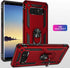 Military Grade Shockproof Case for Samsung Galaxy Note 8, 360 Metal Rotating Ring Kickstand (Black)