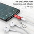 MOSWAG USB C to 3.5mm Headphone Adapter Type C Headphone Adapter Aux Mic Audio Dongle Hi-Res DAC Chip Compatible with Samsung Galaxy S23 S22 Pixel 7/6 iPad Pro/Air/Mini