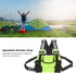 Radio Chest Harness Bag, Universal Two Way Adjustable Oxford Cloth Radio Vest Rig with Front Pack Pouch, Fruit Green