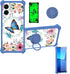 jioeuinly BLU G53 Case Compatible with Pinwheel Genesis 1, with Tempered Glass Screen Protector, Ring Support, Luminous