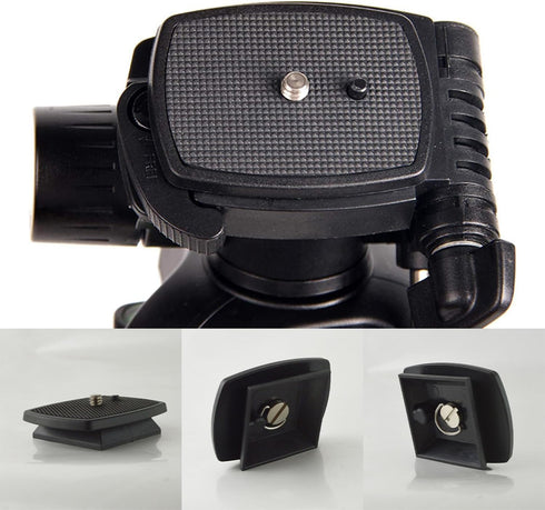 2-Pack Universal Quick Release Plate Set (43x43mm) for Velbon Tripods, Compatible with CX-444, CX-888, CX-460