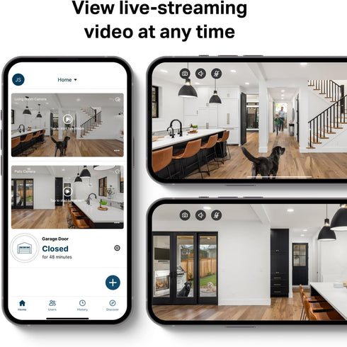 myQ Smart Indoor Security Camera – 1080p HD Video, Night Vision, Motion Detection, Two-Way Audio, Smartphone Control