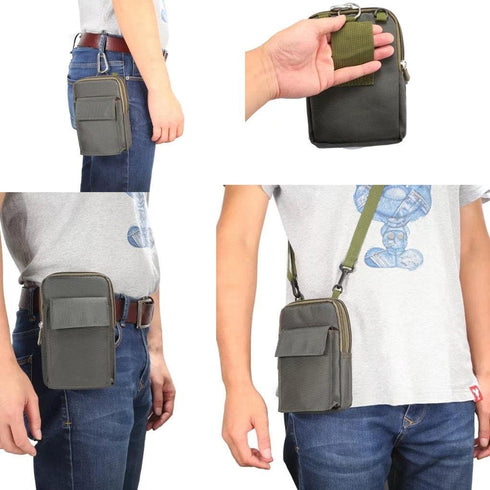Universal Crossbody Cellphone Purse Waist Pack Bag for Outdoor Sports, Shoulder Belt Pouch for iPhone X 8/8 Plus,