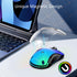 memzuoix 2.4G LED Wireless Mouse - Rechargeable Ergonomic Mouse with Detachable Cover, 1200 DPI