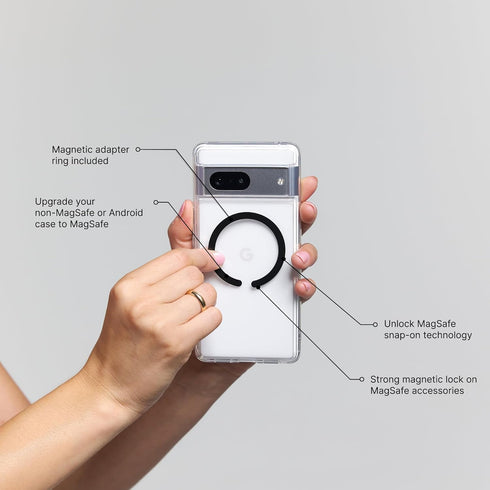 PopSockets Phone Grip Compatible with MagSafe - Adapter Ring Included, Phone Holder, Wireless Charging Compatible