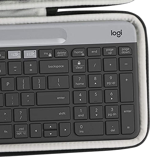 khanka Hard Travel Case for Logitech K580 Slim Multi-Device Wireless Keyboard Replacement