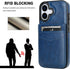 KIHUWEY 17 6.3 Inch for iPhone Case Wallet Compatible with MagSafe Wireless Charging, Credit Card Holder, RFID Flip