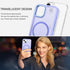 BENTOBEN Translucent Matte Magnetic Case for iPhone 14 Plus, Compatible with MagSafe, Purple Blue