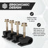 THE CIMPLE CO - Single Coaxial Cable Clips, Cat6 Electrical Wire Clip, 1/4 in Screw Clip, Black (50 pcs)
