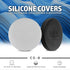 DS18 Hydro CS-8/WH 8" Silicone Marine Speaker Cover - Water, Dust and UV Rays Protection - Compatible with Tower Speakers - Great durability - Special Edition (Pair)